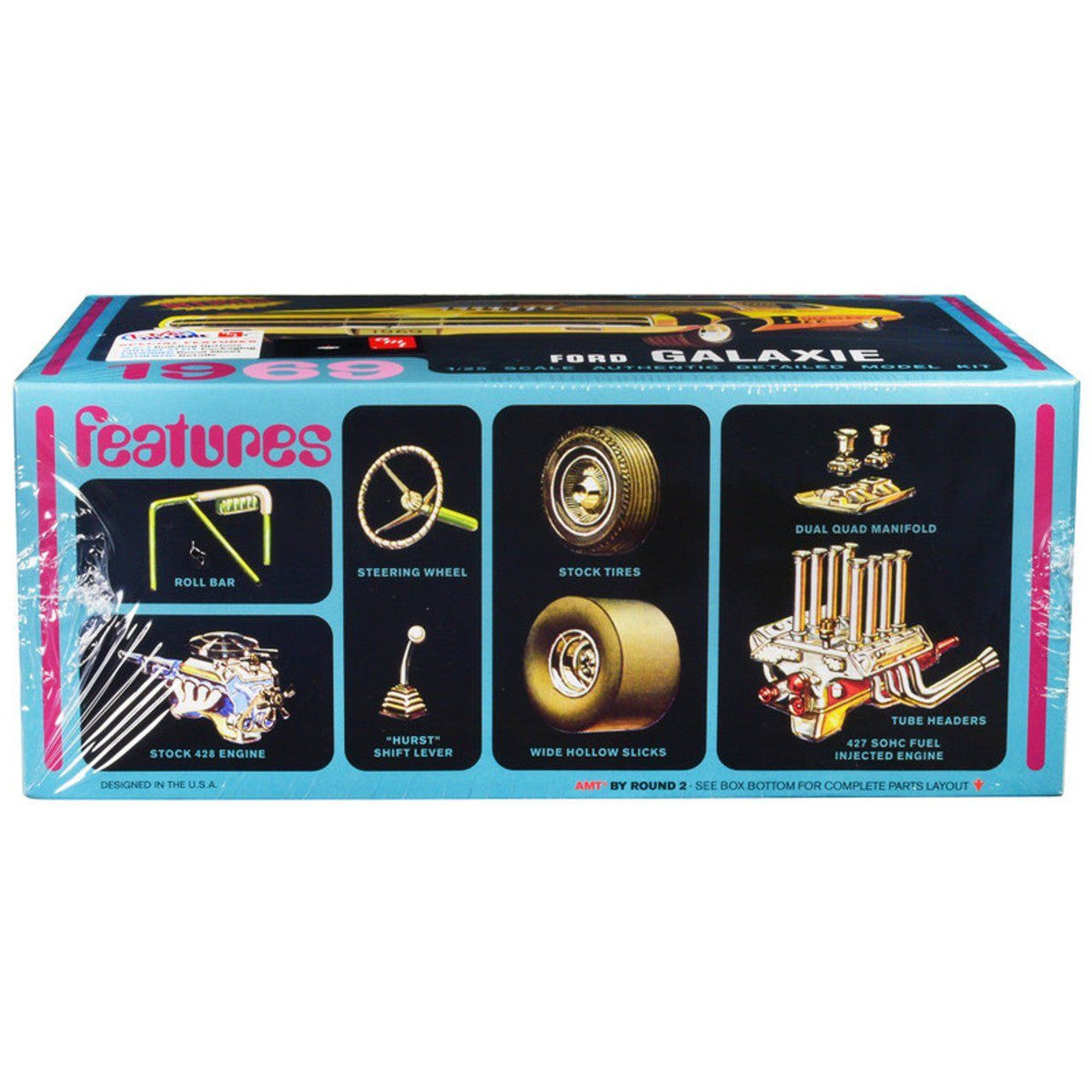 AMT 1969 Ford Galaxie Hardtop 1/25 Scale Model Kit - AMT - ModelCars.com