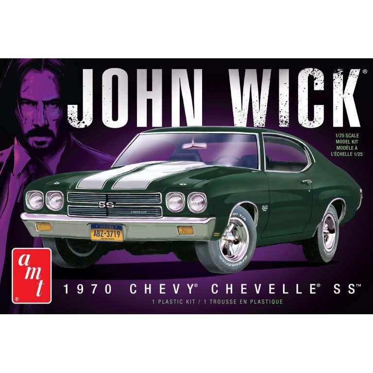 AMT 1970 Chevy Chevelle John Wick 1/25 Scale Model Kit - AMT - ModelCars.com