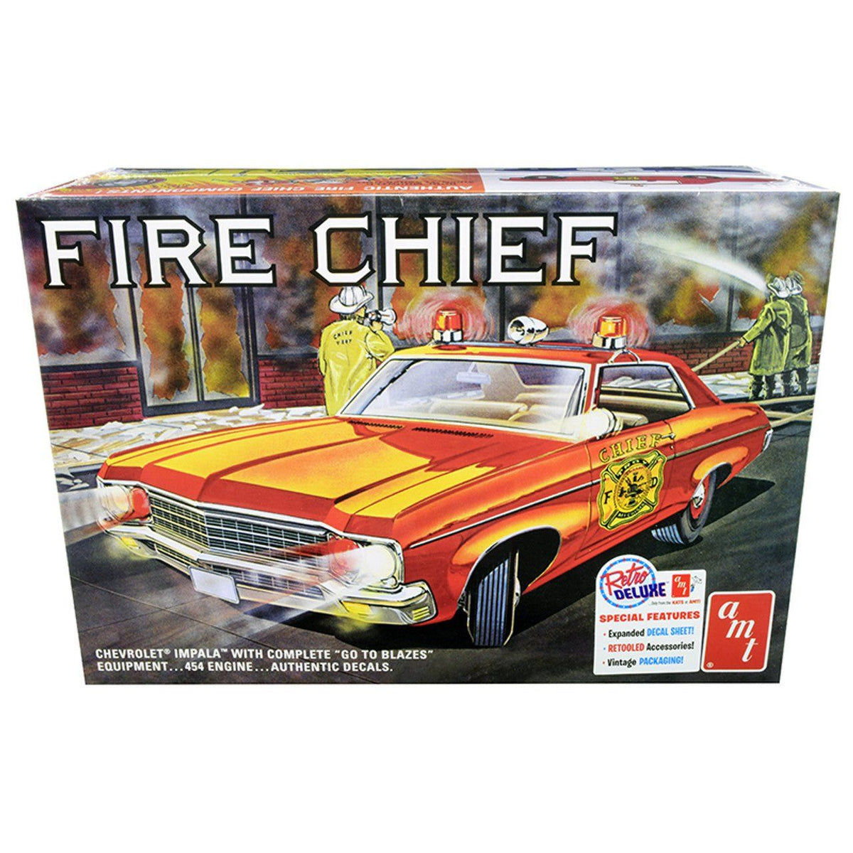 AMT 1970 Chevy Impala Fire Chief 1/25 Scale - AMT - ModelCars.com