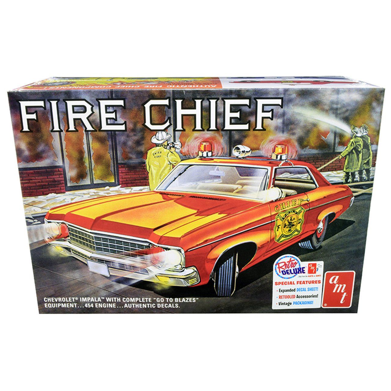 AMT 1970 Chevy Impala Fire Chief 1/25 Scale - AMT - ModelCars.com