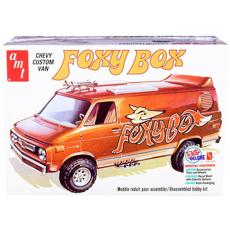 AMT 1975 Chevy Van "Foxy Box" 1/25 Scale Model Kit-AMT-ModelCars.com