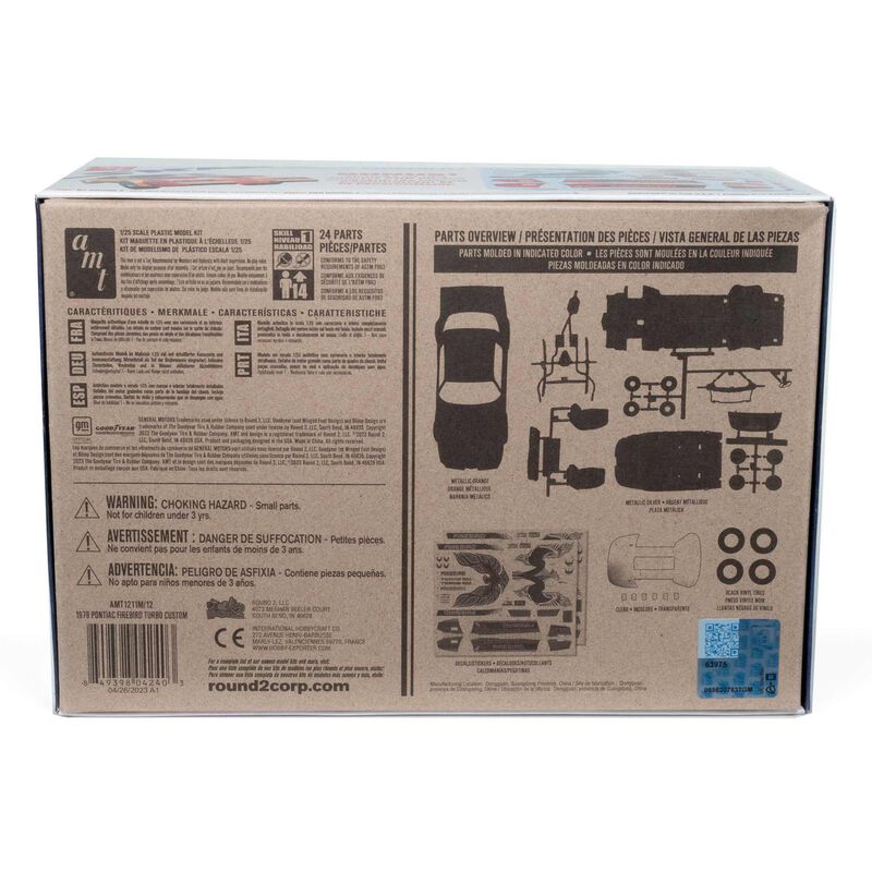 AMT 1979 Pontiac Firebird "Turbo Custom" (Snap) 1/25 Scale Model Kit - AMT - ModelCars.com