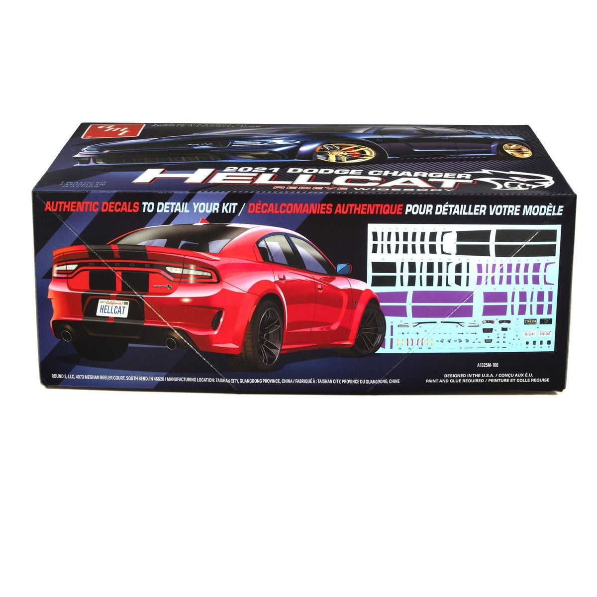 AMT 2021 Dodge Charger HellCat Redeye Widebody 1:25 Scale Model Kit - Skill Level 2-AMT-ModelCars.com