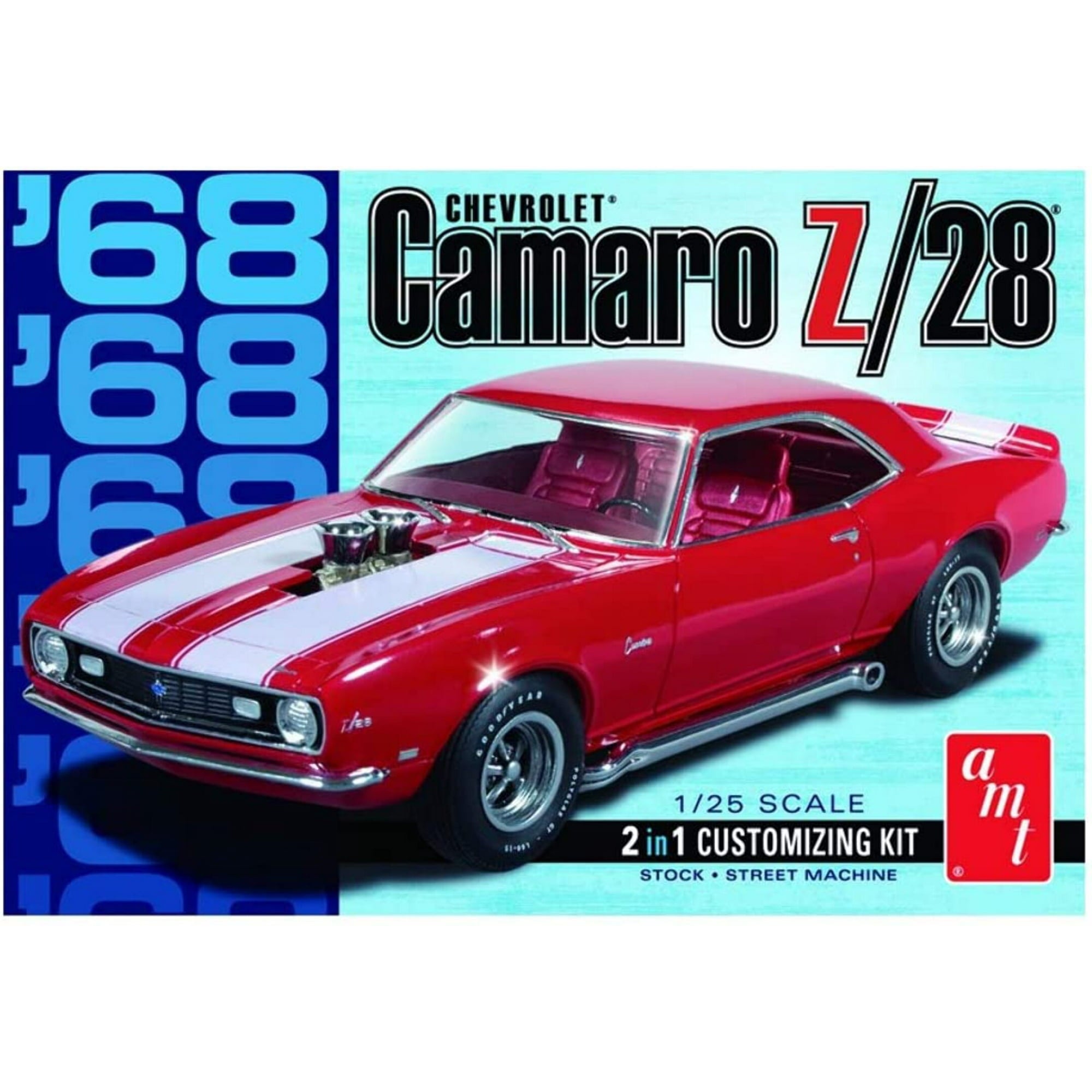 AMT AMT868 1 - 25 Scale 1968 Camaro Z28 Car - 2 in 1 - AMT - ModelCars.com