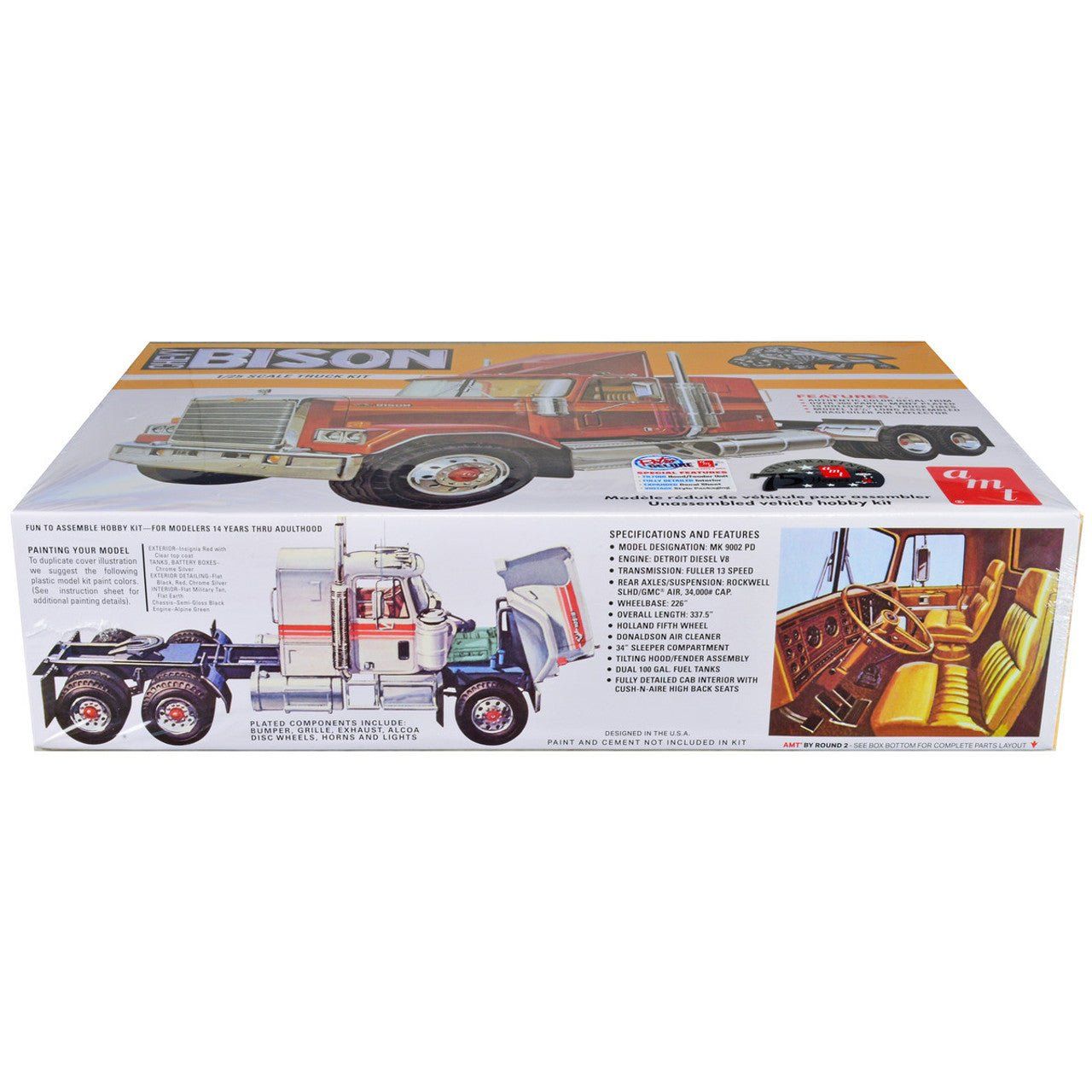 AMT Chevrolet Bison Conventional Tractor 1/25 Scale Model Kit - AMT - ModelCars.com