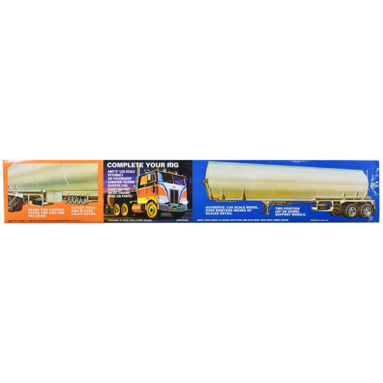 AMT Fruehauf Tanker Gulf 1/25 Scale Model Kit - AMT - ModelCars.com