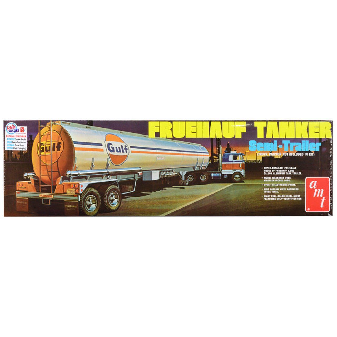 AMT Fruehauf Tanker Gulf 1/25 Scale Model Kit - AMT - ModelCars.com