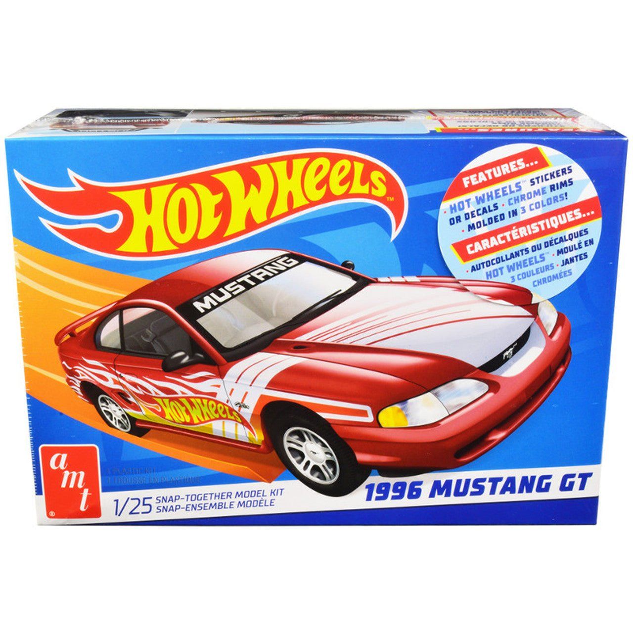 AMT Hot Wheels 1996 Ford Mustang GT (Snap) 1/25 Scale Model Kit - AMT - ModelCars.com