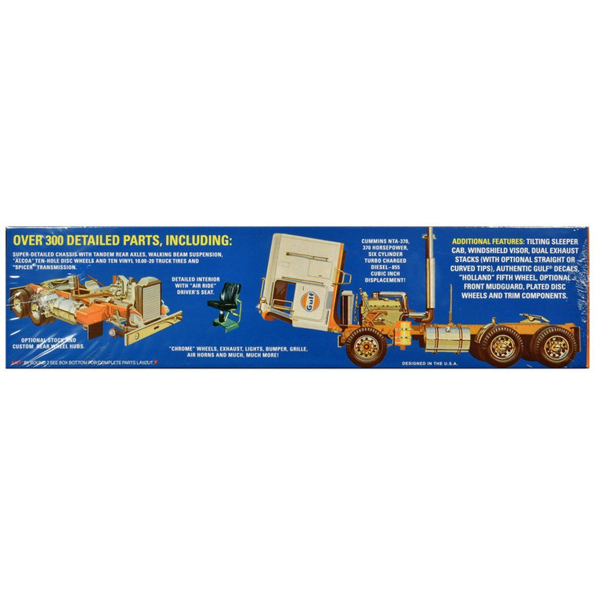 AMT Kenworth K - 123 Cabover “Gulf” 1/25 Model - AMT - ModelCars.com