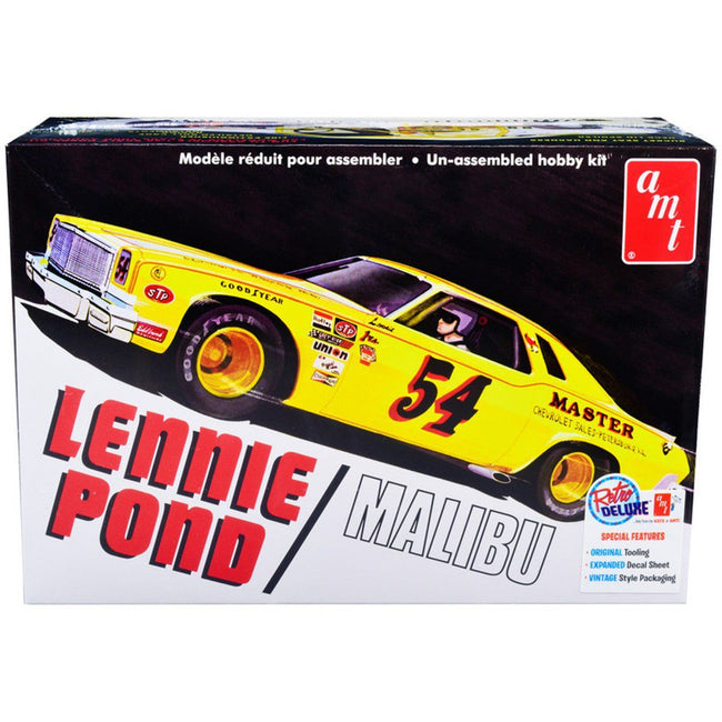 AMT Lennie Pond 1974 Chevy Malibu Stock Car 1/25 Scale Model Kit - AMT - ModelCars.com