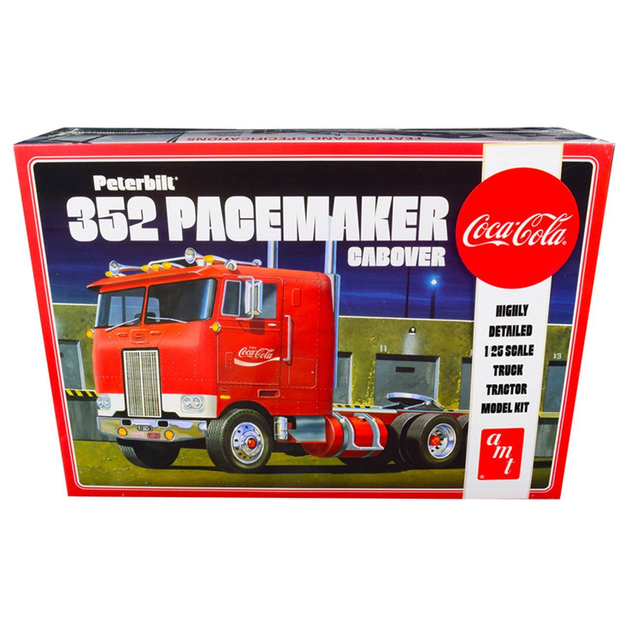 AMT Peterbilt 352 Pacemaker Cabover (Coca Cola) 1/25 Scale - AMT - ModelCars.com