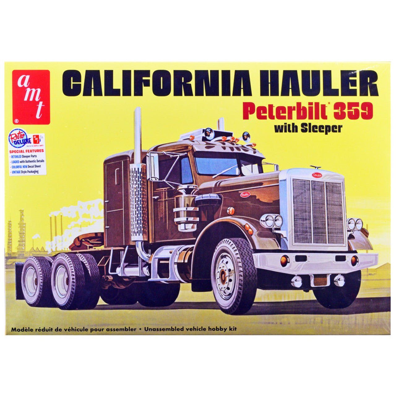 AMT Peterbilt 359 California Hauler w/Sleeper 1/25 Scale Model Kit - AMT - ModelCars.com
