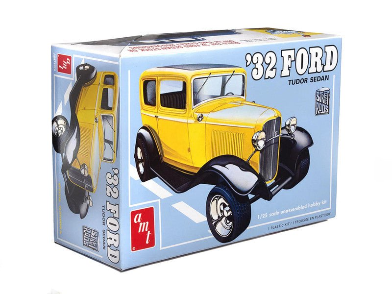 AMT Skill 2 Model Kit 1932 Ford Tudor Sedan "Street Rods" Series 1/25 Scale Model-AMT-ModelCars.com