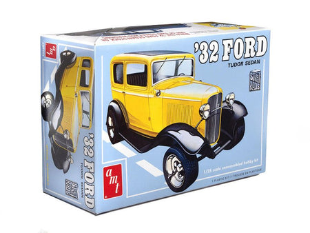 AMT Skill 2 Model Kit 1932 Ford Tudor Sedan "Street Rods" Series 1/25 Scale Model-AMT-ModelCars.com