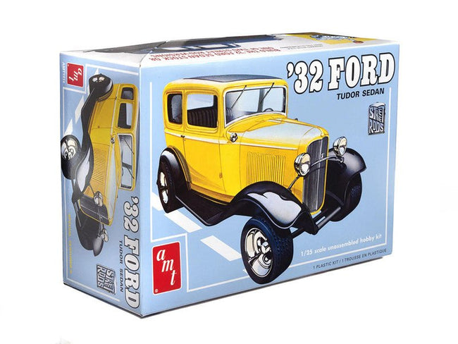 AMT Skill 2 Model Kit 1932 Ford Tudor Sedan "Street Rods" Series 1/25 Scale Model-AMT-ModelCars.com