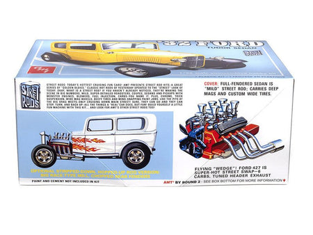 AMT Skill 2 Model Kit 1932 Ford Tudor Sedan "Street Rods" Series 1/25 Scale Model-AMT-ModelCars.com