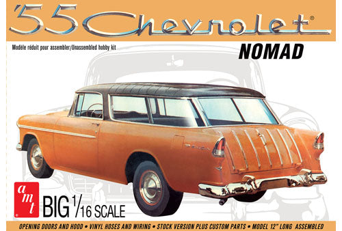 AMT 1955 Chevrolet Nomad Molded in White 1/16 Model Kit (Level 3)