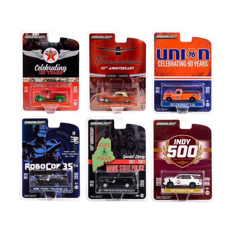 "Anniversary Collection" Set of 6 pieces Series 15 1/64 Diecast Model Cars by Greenlight - Greenlight - ModelCars.com