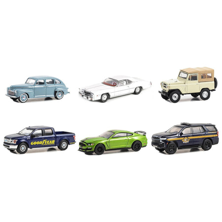 "Anniversary Collection" Set of 6 pieces Series 16 1/64 Diecast Model Cars by Greenlight - Greenlight - ModelCars.com