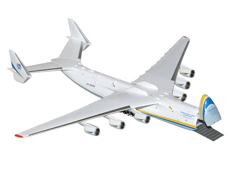 Antonov An-225 Mriya Commercial Aircraft "Antonov Airlines" (UR-82060) White with Blue and Yellow Stripes "Interactive Series" 1/400 Diecast Model by GeminiJets-GeminiJets-ModelCars.com