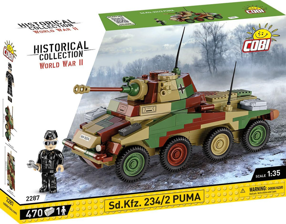 Cobi 470 PCS HC WWII/2287/ 'Sd.Kfz 234/2 PUMA