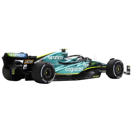 Aston Martin AMR22 5 Sebastian Vettel "Aramco - Cognizant" Formula One F1 "Abu Dhabi GP" (2022) with Acrylic Display Case 1/18 Model Car by Spark - Spark - ModelCars.com