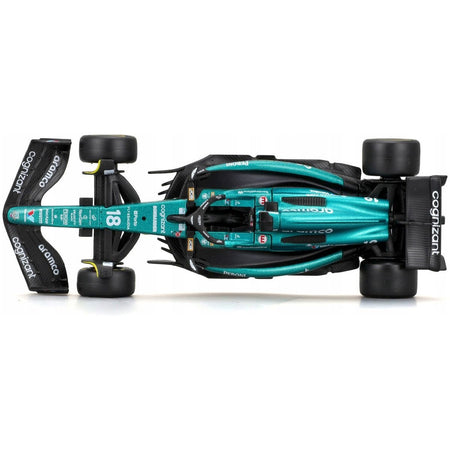 Aston Martin AMR23 18 Lance Stroll "Cognizant Aramco F1 Team" Formula One F1 World Championship (2023) "Race" Series 1/43 Diecast Model Car by Bburago - Bburago - ModelCars.com