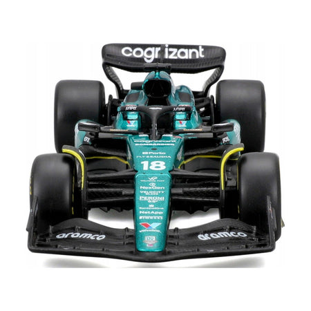 Aston Martin AMR23 18 Lance Stroll "Cognizant Aramco F1 Team" Formula One F1 World Championship (2023) "Race" Series 1/43 Diecast Model Car by Bburago - Bburago - ModelCars.com