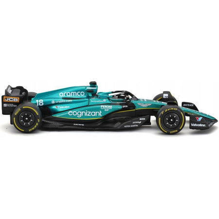 Aston Martin AMR23 18 Lance Stroll "Cognizant Aramco F1 Team" Formula One F1 World Championship (2023) "Race" Series 1/43 Diecast Model Car by Bburago - Bburago - ModelCars.com