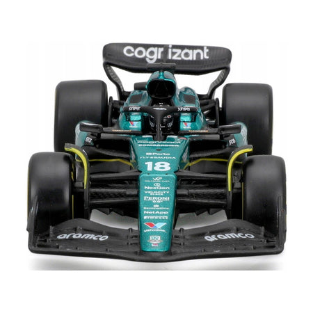 Aston Martin AMR23 18 Lance Stroll "Cognizant Aramco F1 Team" Formula One F1 World Championship (2023) with Display Case "Race" Series 1/43 Diecast Model Car by Bburago - Bburago - ModelCars.com