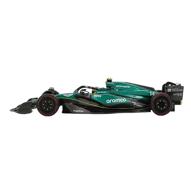 Aston Martin AMR24 #14 Fernando Alonso Formula One F1 "Bahrain GP" (2024) Limited Edition 1/64 Diecast Model Car by Mini GT-Mini GT-ModelCars.com