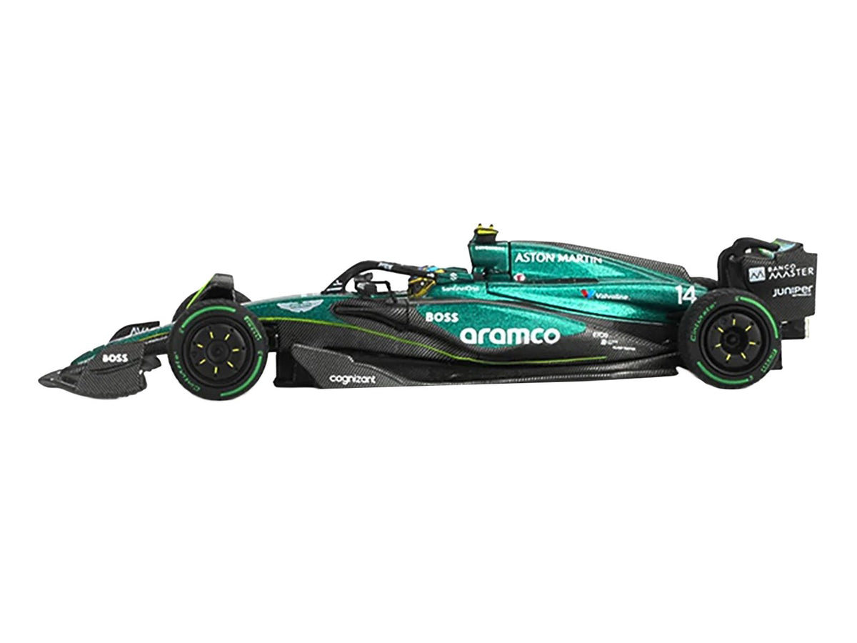 Aston Martin AMR24 14 Fernando Alonso Formula One F1 "Canadian GP" (2024) Limited Edition 1/64 Diecast Model Car by Mini GT-Mini GT-ModelCars.com