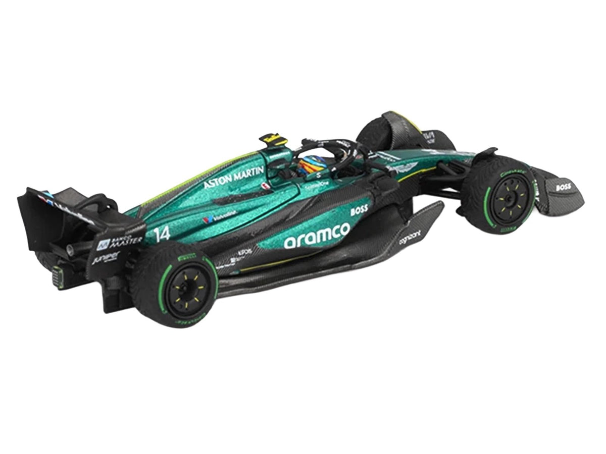 Aston Martin AMR24 14 Fernando Alonso Formula One F1 "Canadian GP" (2024) Limited Edition 1/64 Diecast Model Car by Mini GT-Mini GT-ModelCars.com