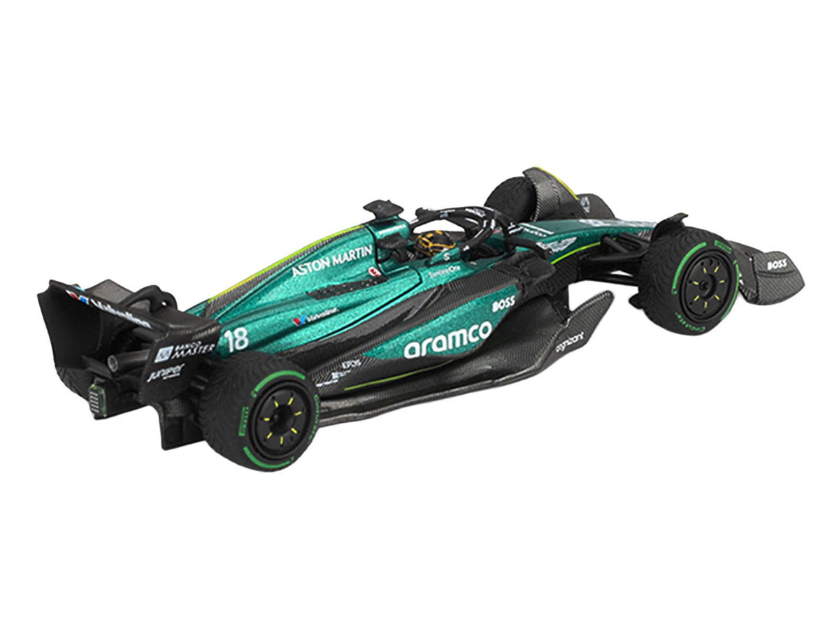 Aston Martin AMR24 18 Lance Stroll Formula One F1 "Canadian GP" (2024) Limited Edition 1/64 Diecast Model Car by Mini GT-Mini GT-ModelCars.com