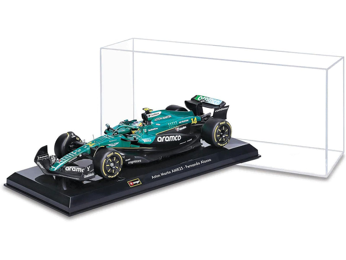 Aston Martin AMR25 14 Fernando Alonso "Aramco" Formula One F1 "World Championship" (2025) 1/24 Diecast Model Car by Bburago-Bburago-ModelCars.com