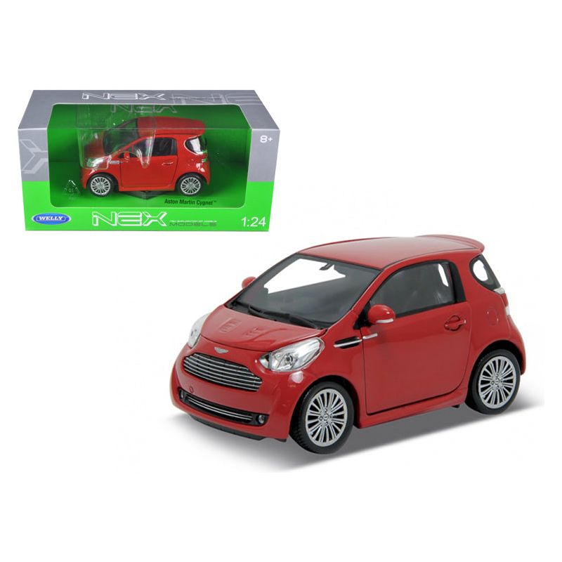 Aston Martin Cygnet Red 1/24 Diecast Car Model by Welly - Welly - ModelCars.com