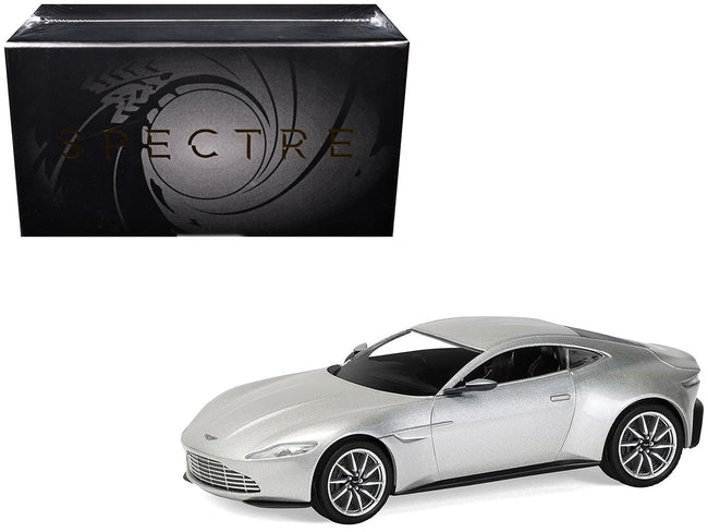 Aston Martin DB10 RHD (Right Hand Drive) Silver Metallic James Bond 007 "Spectre" (2015) Movie Diecast Model Car by Corgi-Corgi-ModelCars.com