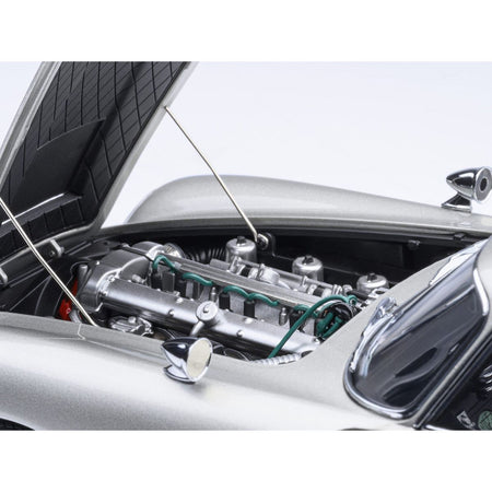 Aston Martin DB5 RHD (Right Hand Drive) Birch Silver 007 James Bond "Goldfinger" (1964) Movie 1/18 Model Car by Autoart - Autoart - ModelCars.com