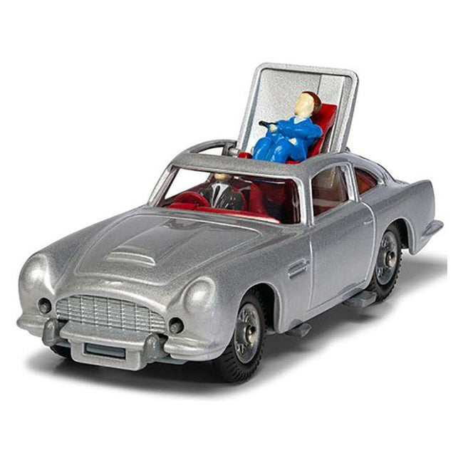 Aston Martin DB5 RHD (Right Hand Drive) Birch Silver James Bond 007 "Goldfinger" (1964) Movie (#261 Reissue) Diecast Model Car by Corgi-Corgi-ModelCars.com