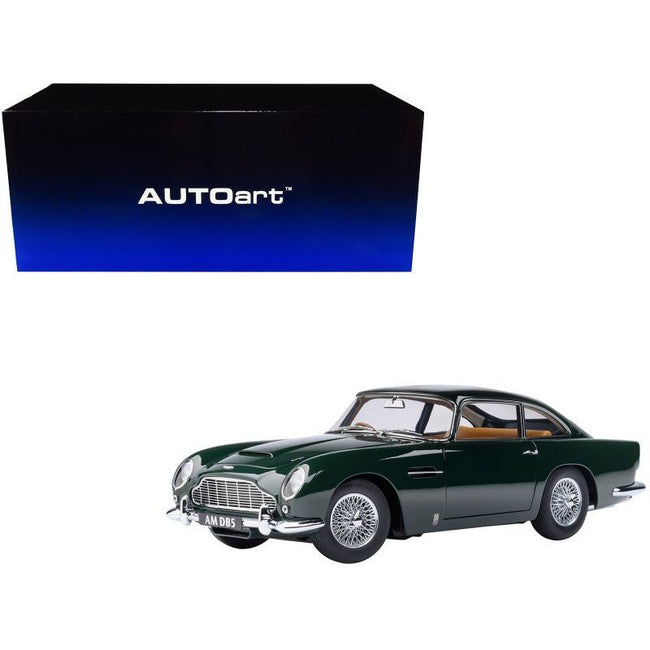 Aston Martin DB5 RHD (Right Hand Drive) British Racing Green 1/18 Model Car by Autoart-Autoart-ModelCars.com