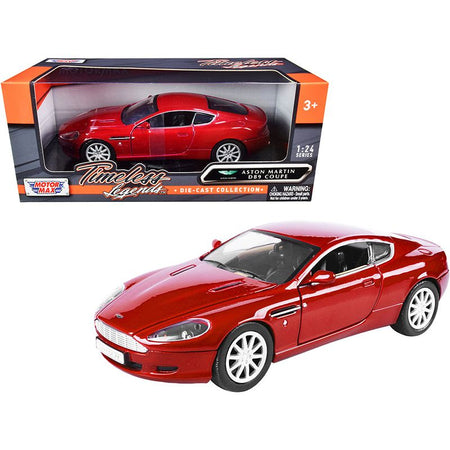 Aston Martin DB9 Coupe Red "Timeless Legends" 1/24 Diecast Model Car by Motormax - Motormax - ModelCars.com