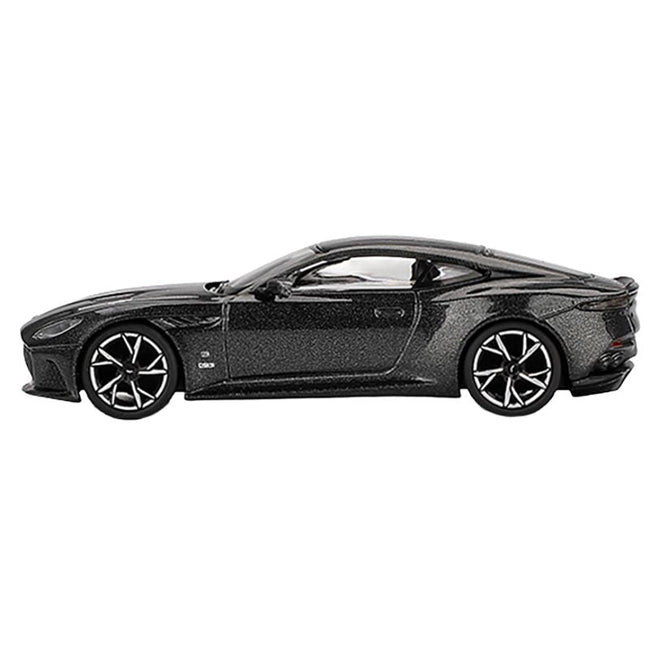 Aston Martin DBS RHD (Right Hand Drive) "007 Edition" Black Metallic Limited Edition 1/64 Diecast Model Car by Mini GT-Mini GT-ModelCars.com