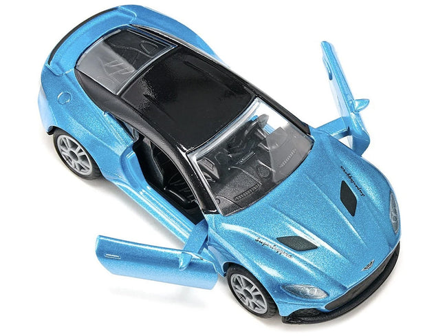 Aston Martin DBS Superleggera Blue Metallic with Black Top Diecast Model Car by Siku-SIKU-ModelCars.com