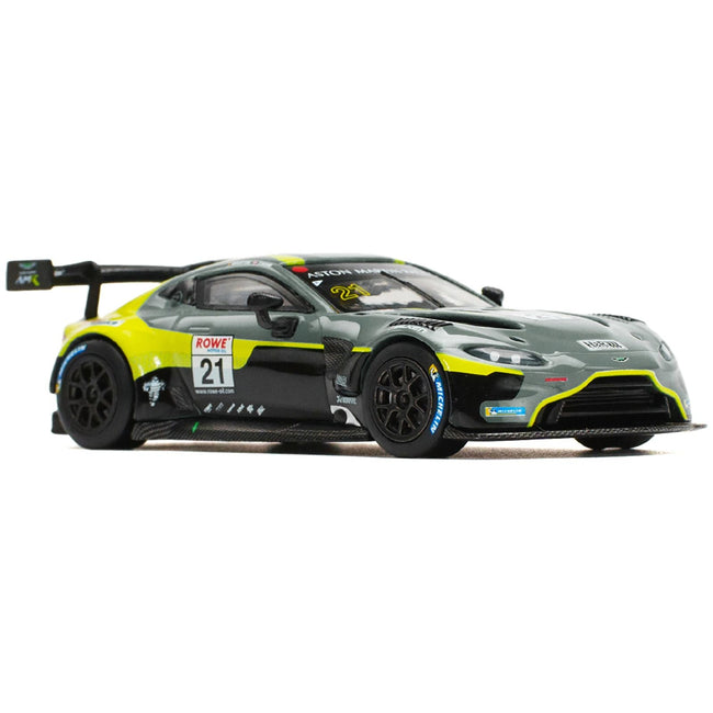 Aston Martin GT3 21 Green Metallic "N24 2024" 1/64 Diecast Model Car by Pop Race - Pop Race - ModelCars.com