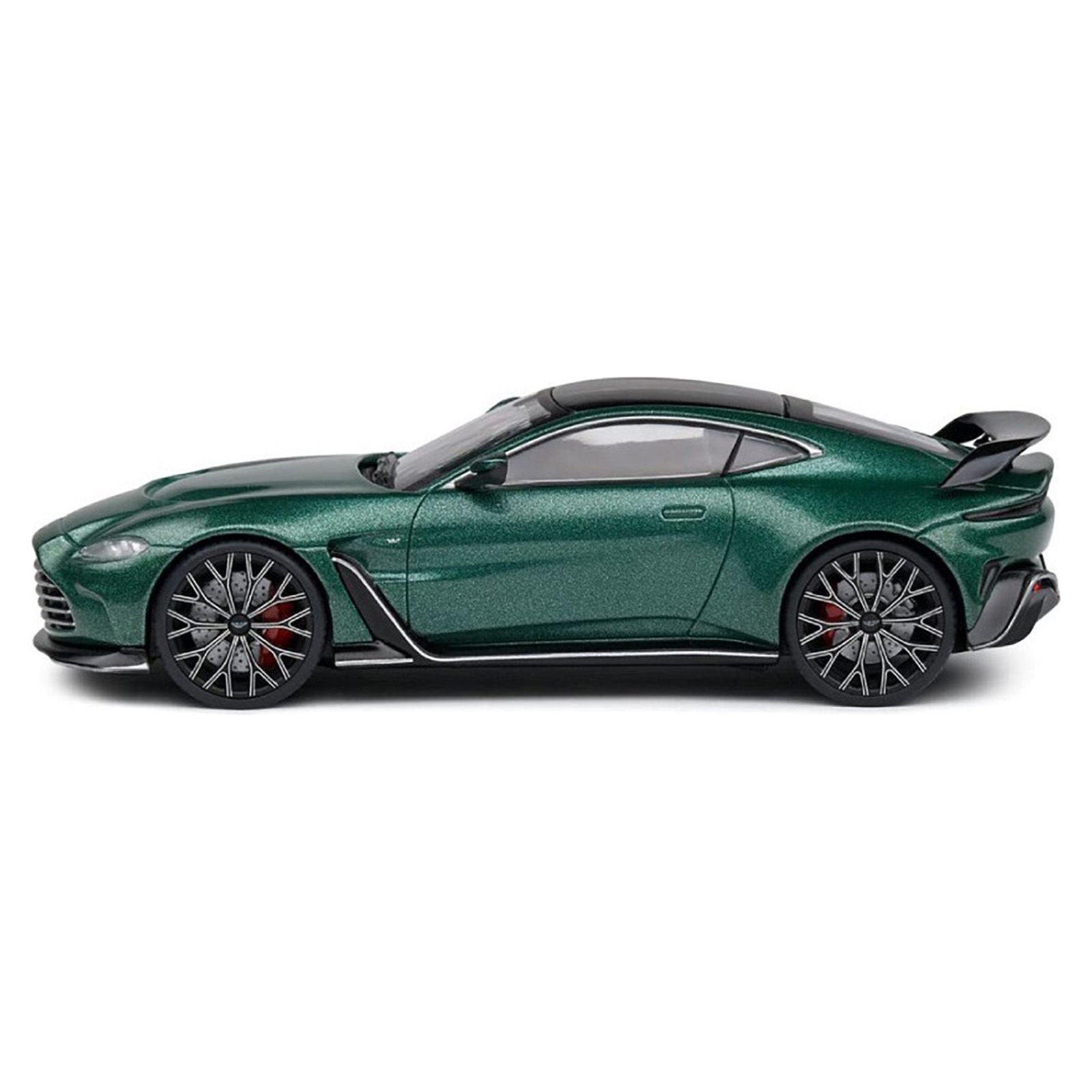 Aston Martin V12 Vantage Racing Green Metallic with Black Top 1/43 Diecast Model Car by Solido - Solido - ModelCars.com