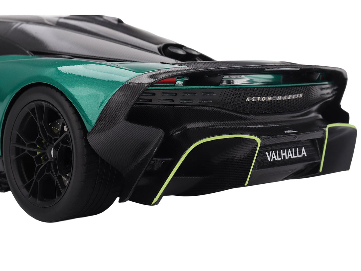 Aston Martin Valhalla Podium Green Metallic with Carbon Top 1/18 Model Car by Top Speed-Top Speed-ModelCars.com