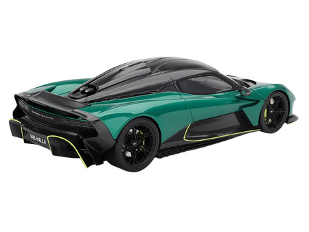 Aston Martin Valhalla Podium Green Metallic with Carbon Top 1/18 Model Car by Top Speed-Top Speed-ModelCars.com