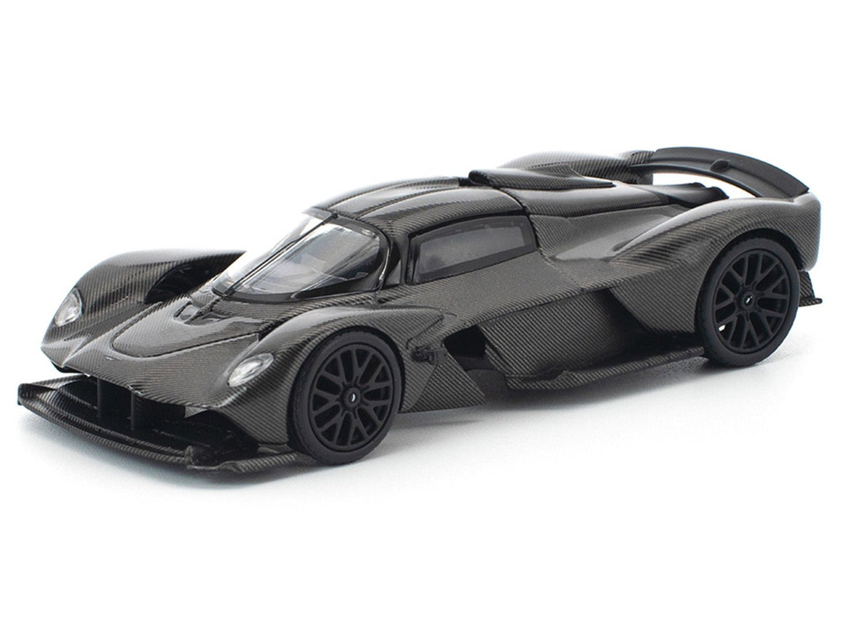 Aston Martin Valkyrie Carbon Fiber 1/64 Diecast Model Car by Pop Race-Pop Race-ModelCars.com