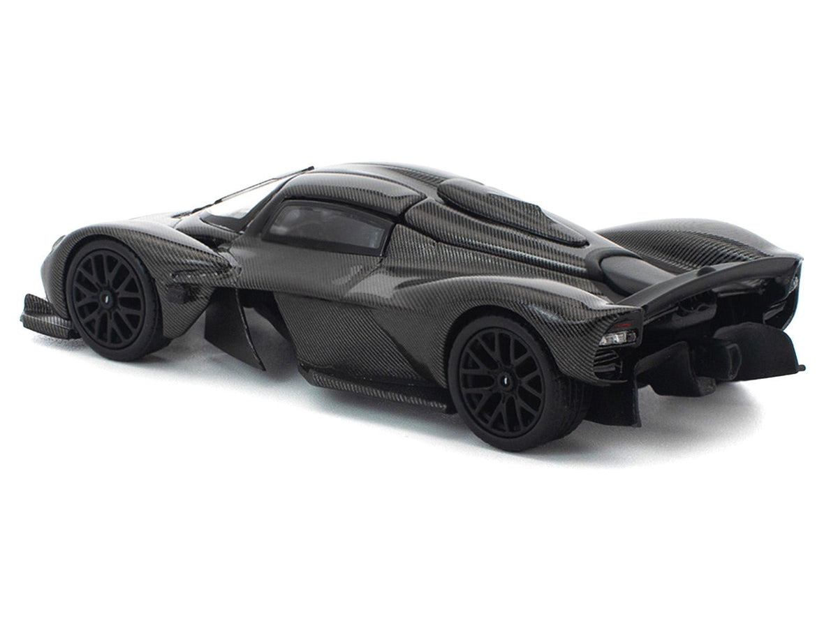 Aston Martin Valkyrie Carbon Fiber 1/64 Diecast Model Car by Pop Race-Pop Race-ModelCars.com