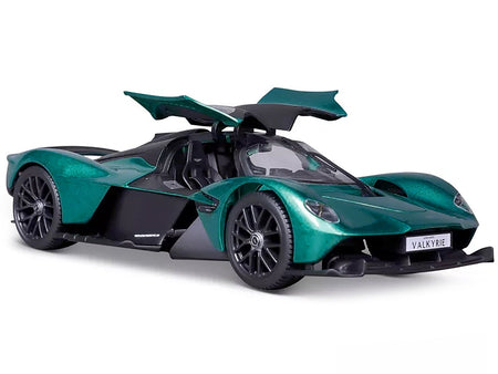Aston Martin Valkyrie Green Metallic with Matt Black Top "Special Edition" Series 1/18 Diecast Model Car by Maisto-Maisto-ModelCars.com